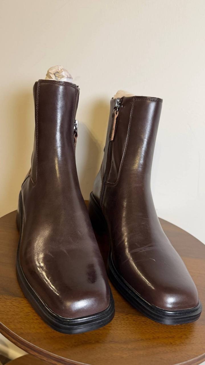 Franco Sarto Gracely Boots 9M Brown Leather NIB[Scratch Noted] msrp$175