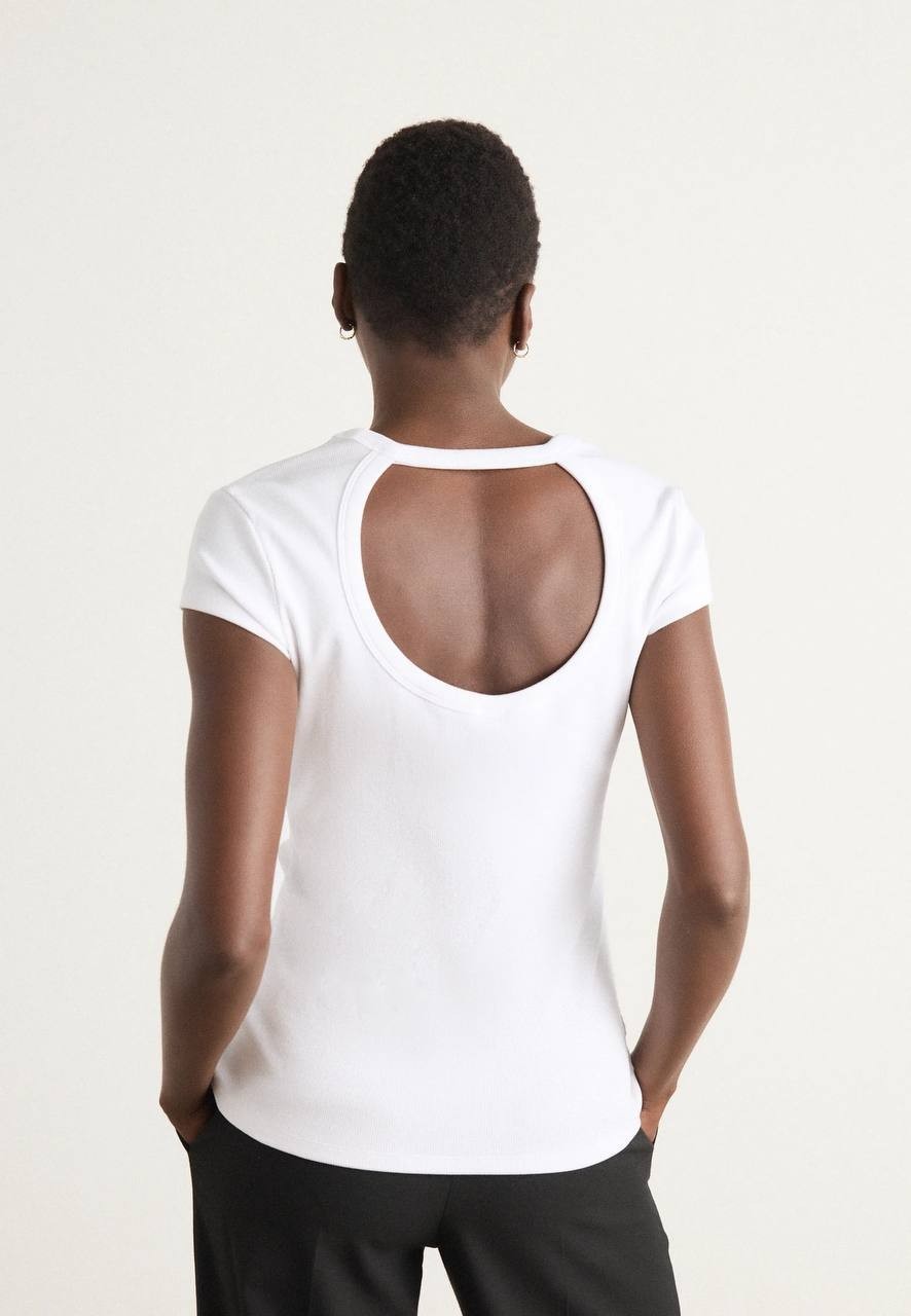 BOSS women’s ESIMA Print T‑Shirt White L $68 NWT