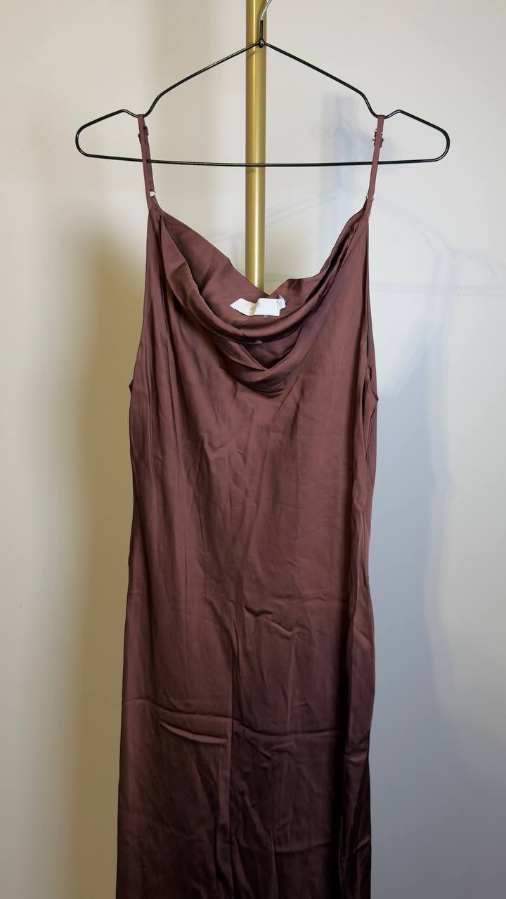 ASTR the Label Glynis Sleeveless Viscose Dress Mulberry L NWT $109