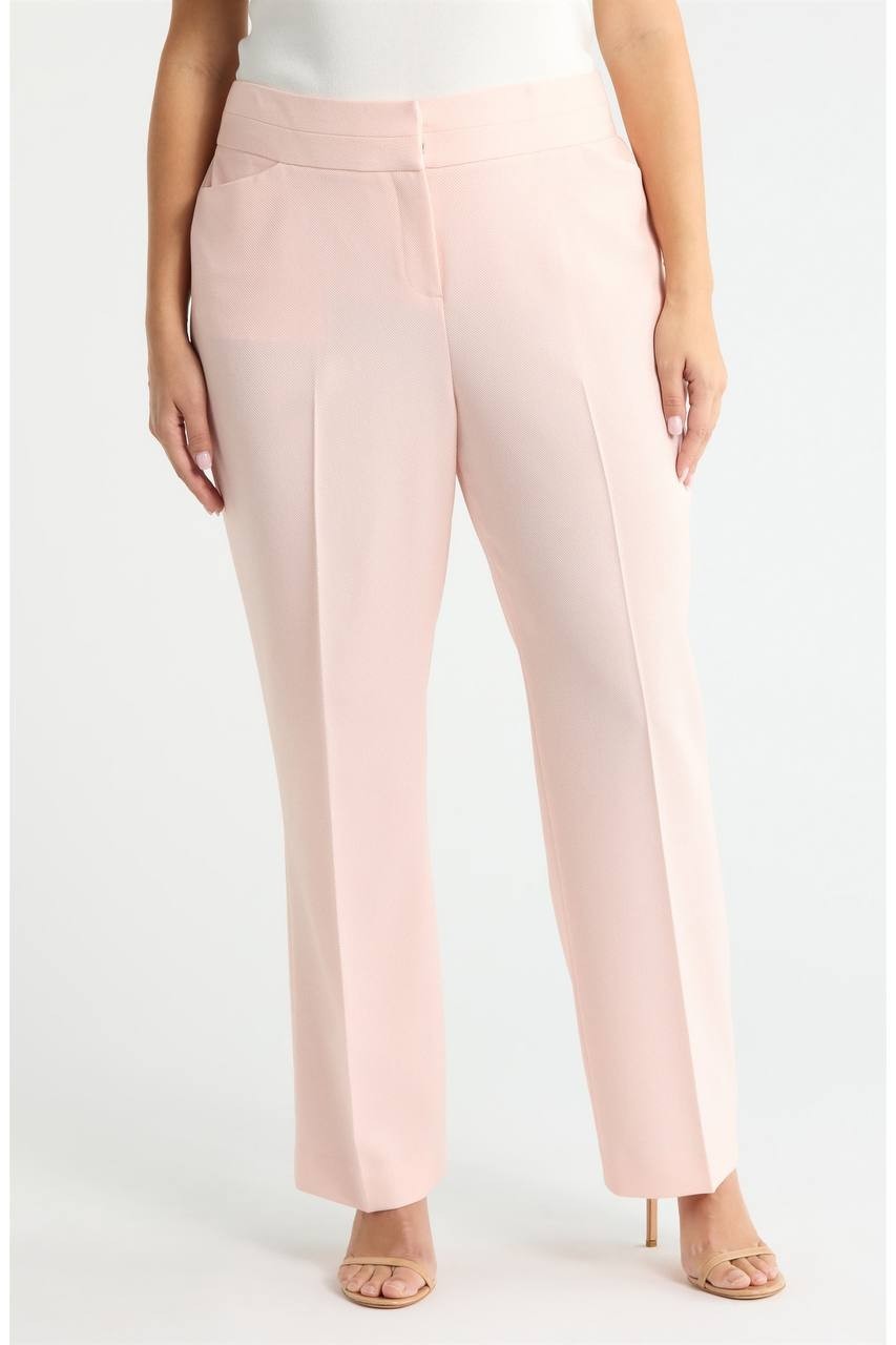 Tahari ASL Bell Bottom Pants Slipper Pink 18W NWT $109