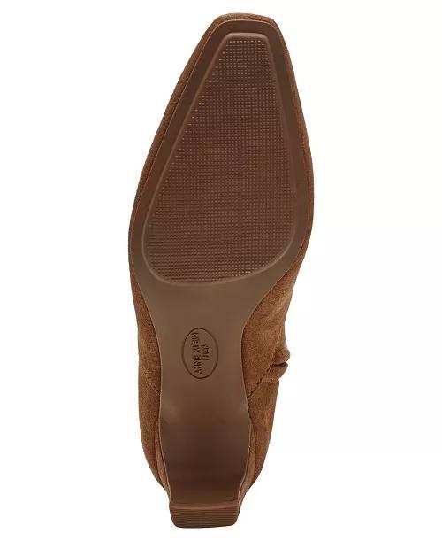 Anne Klein Dress Booties Walnut Man-Made Size 9M New in Box $119
