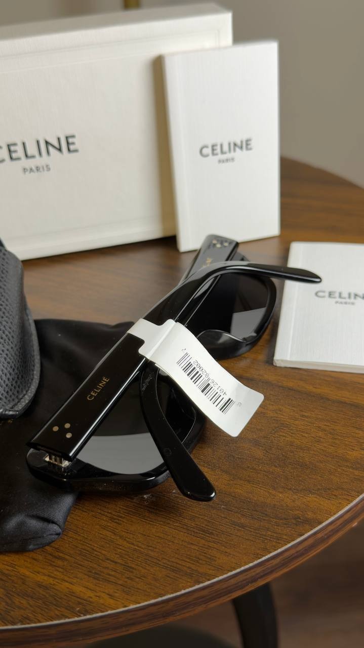 Celine  Black  Frame  41  Sunglasses  in  Acetate  Black  OS  NWT  $460