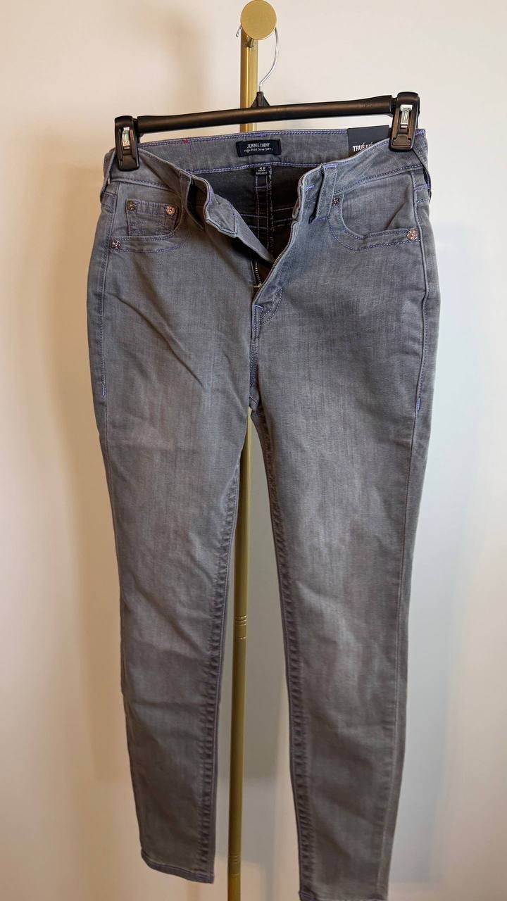 True Religion Jennie High Rise Curvy Skinny Jeans Kaia W27 NWT $159