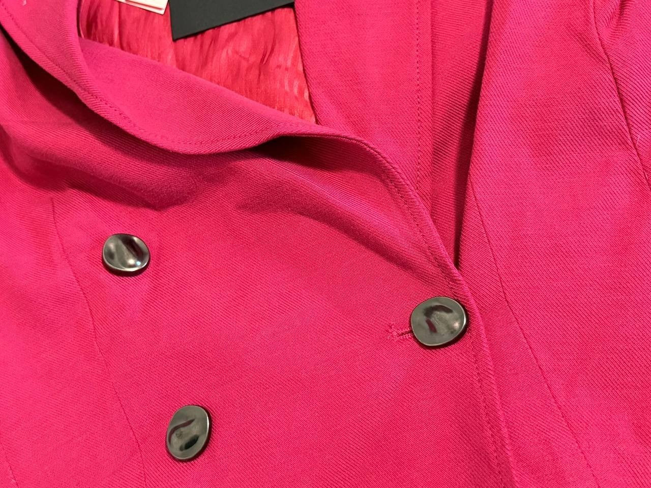 Adrienne Landau Pink Cropped Double-Breasted Blazer S/P NWT – Modern Statement