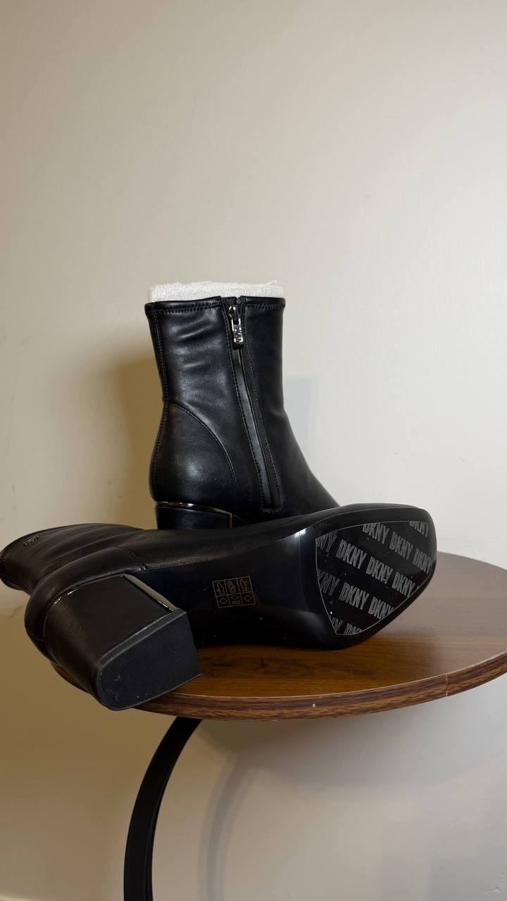 DKNY Black Stretch Booties 8M New in Box MSRP $99
