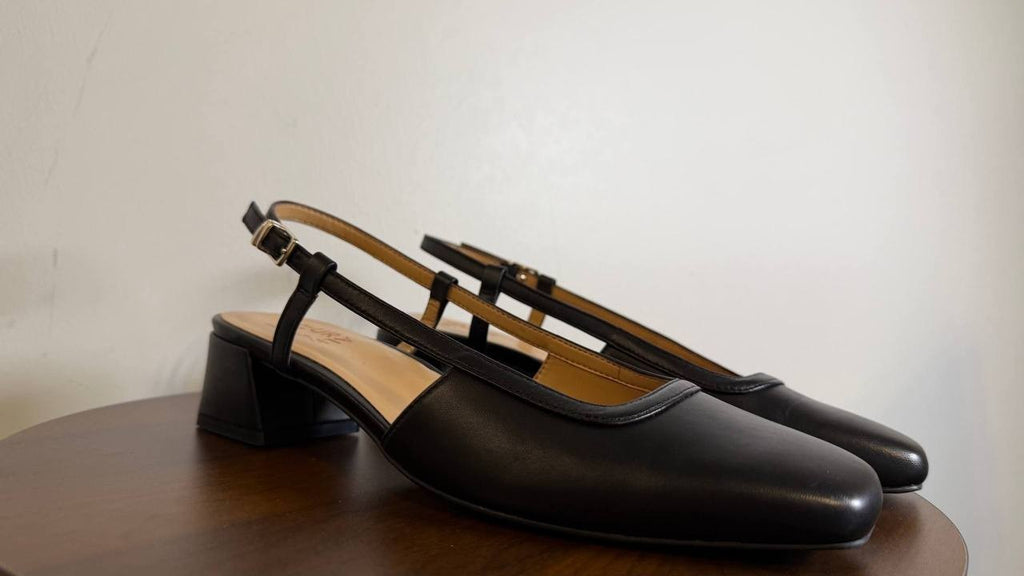 Naturalizer Helena Slingback Pumps 8W Black Heels New in Box