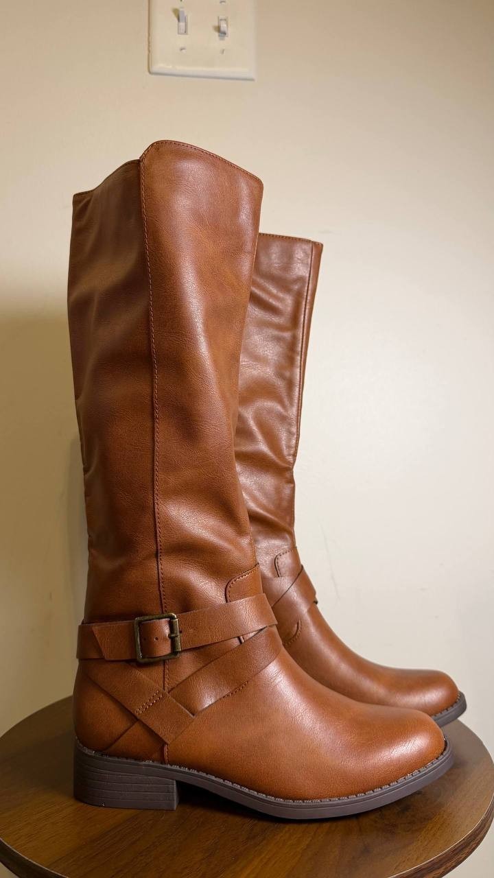 Style & Co Margoo Riding Boots Acorn Brown Women’s 5M NWB $79.90