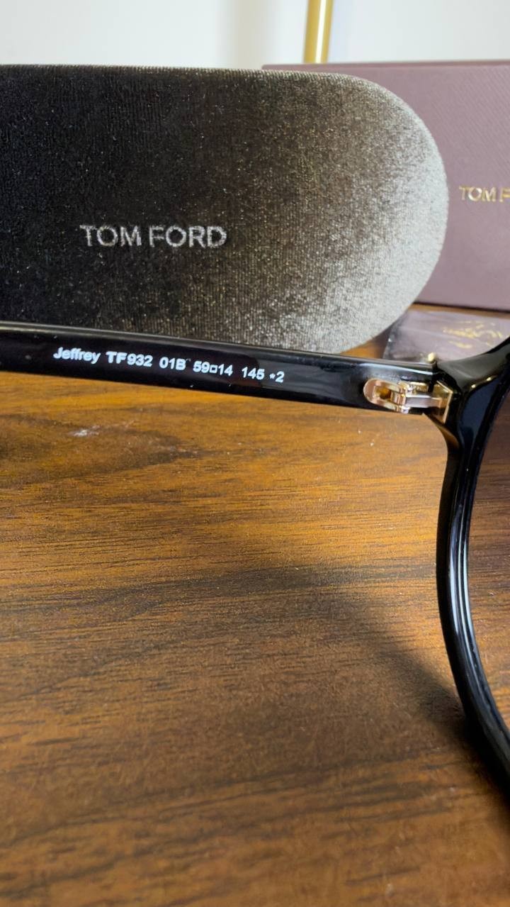 Tom  Ford   Sunglasses  Shiny  Black/Smoke  Gradient  OS  NWT  $325 