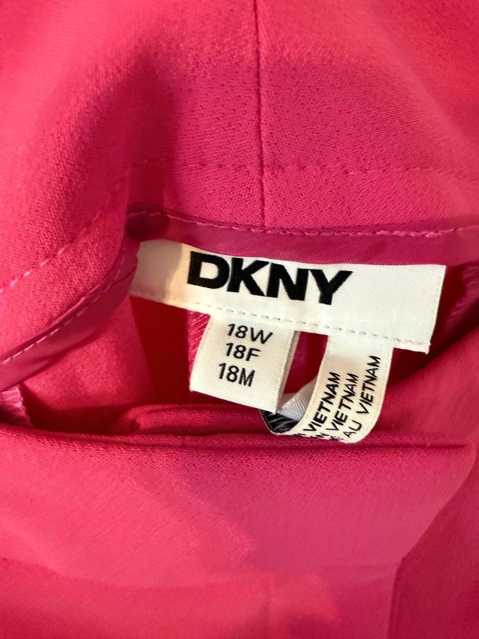 DKNY Aero Crepe High‑Rise Wide‑Leg Pants Pink Size18W NWT Modern Chic msrp$109