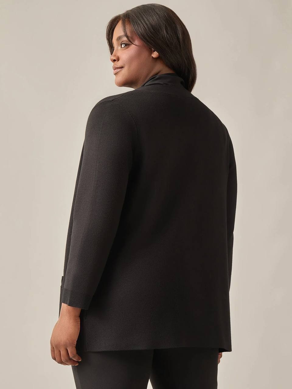 Kasper - Women's - Open Front - Long-Sleeve Cardigan - NWT - Black