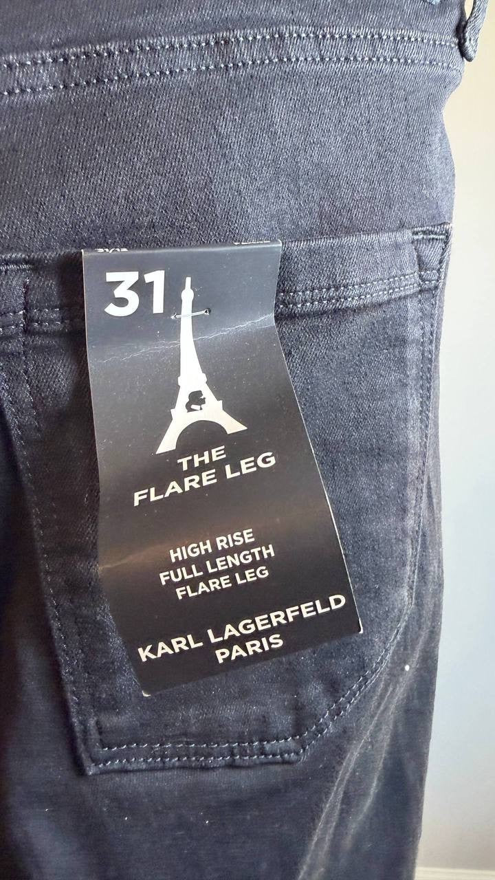 Karl Lagerfeld Paris Women’s Black Jeans Size 12 NWT $109.50
