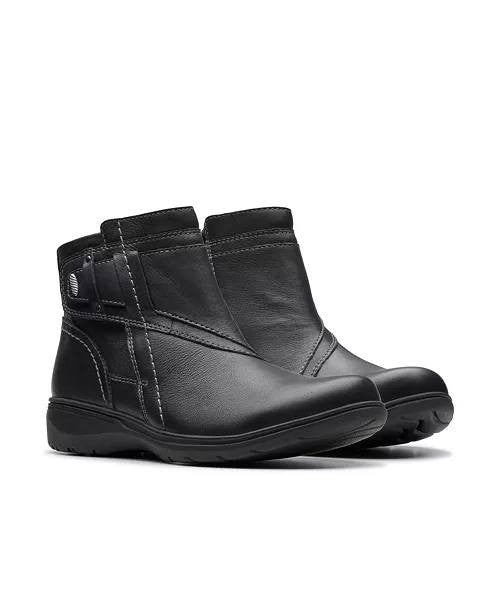 Clarks  Carleigh  Style  Boots  Black  Leather  8M  New  $130