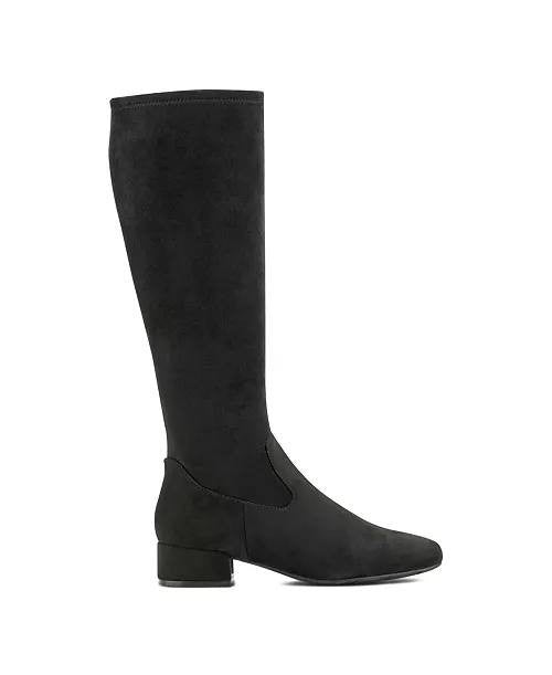 Easy Spirit Danilyn Women’s Tall Block Heel Boots Black 10M Textile $159 NWB