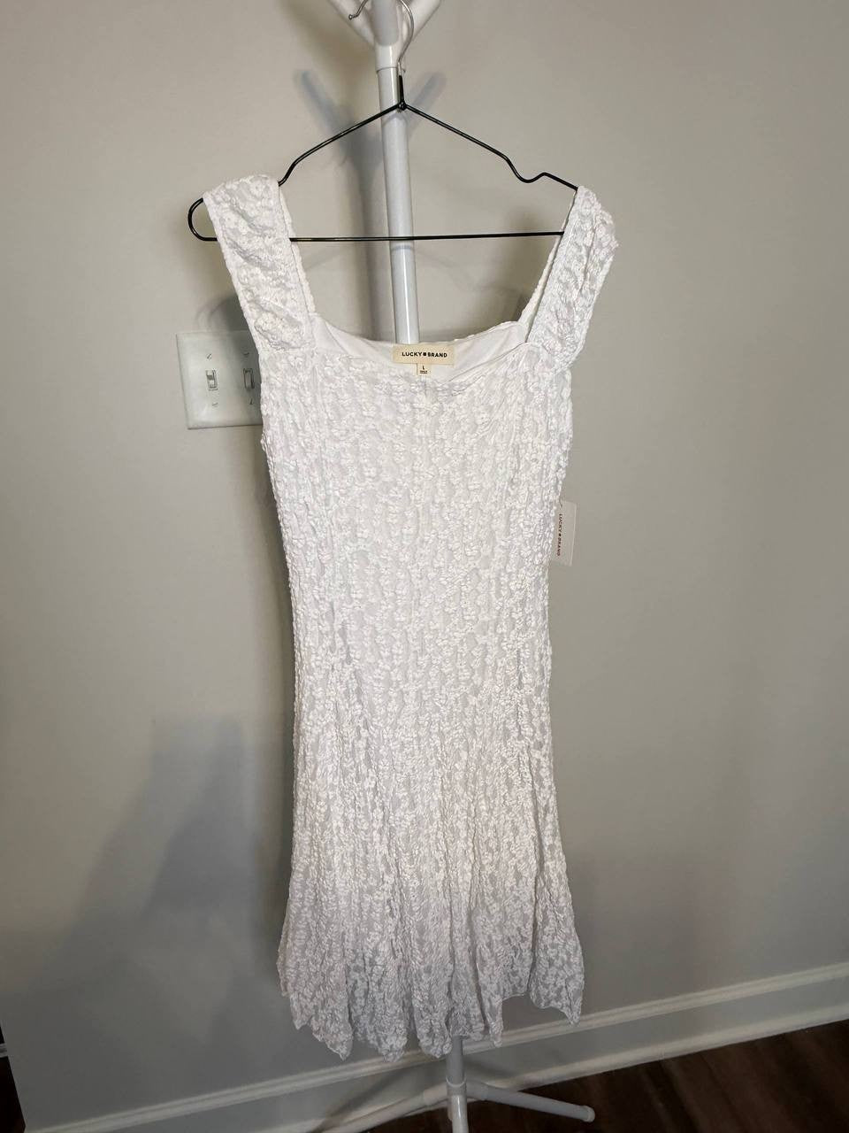 Lucky Brand Floral Mesh Mini Dress – Size L – NWT – $79.50