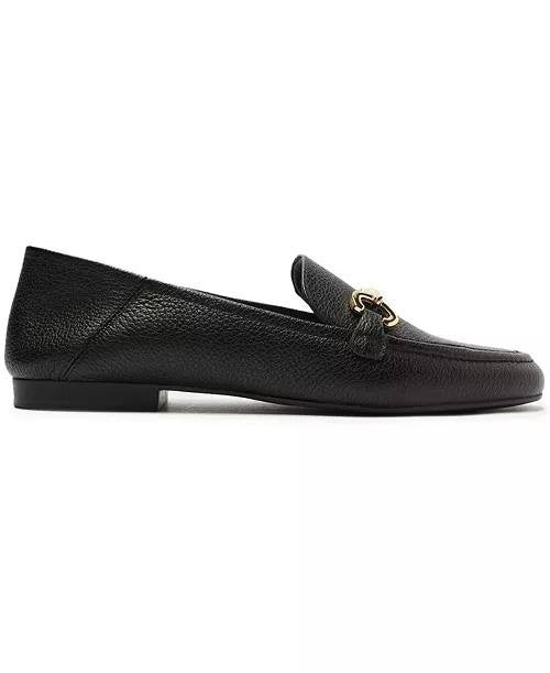 Arezzo Loafers Black Leather Size 8B New in Box $99