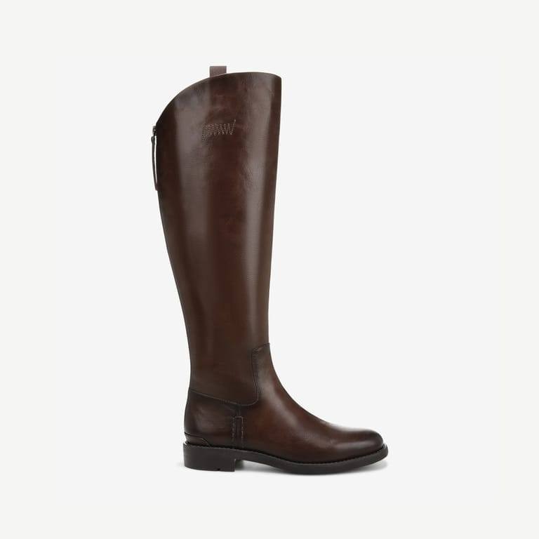 Franco Sarto Meyer Women’s Knee High Boots Brown 6.5M WC Leather $275 NWB