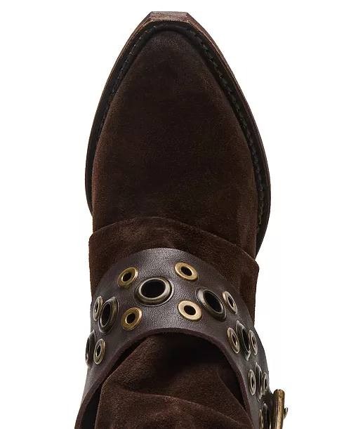 Steve  Madden  Ashwood  Western   Boots  Brown  Suede  6  New  in  Box  $189.95