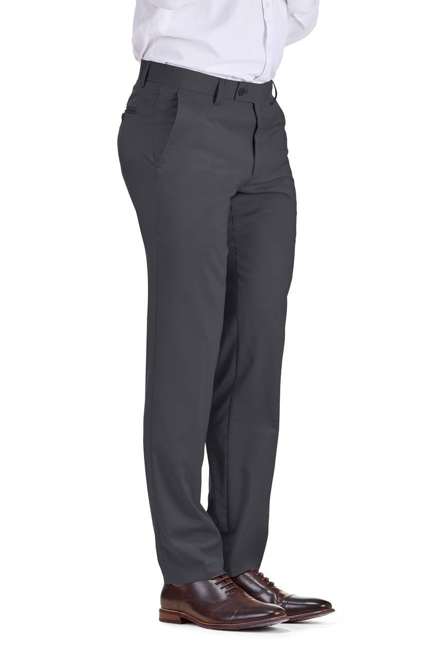 Gino Vitale Slim Fit Stretch Dress Pants Dark Grey 36W NWT $60