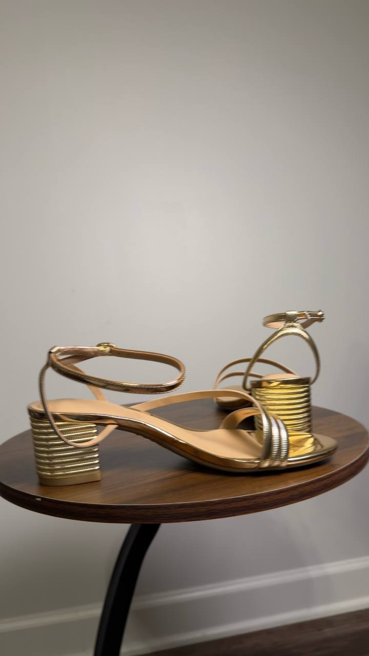 I.N.C.  International  Concepts  Dress  Sandals  Gold  6.5M  New  $80