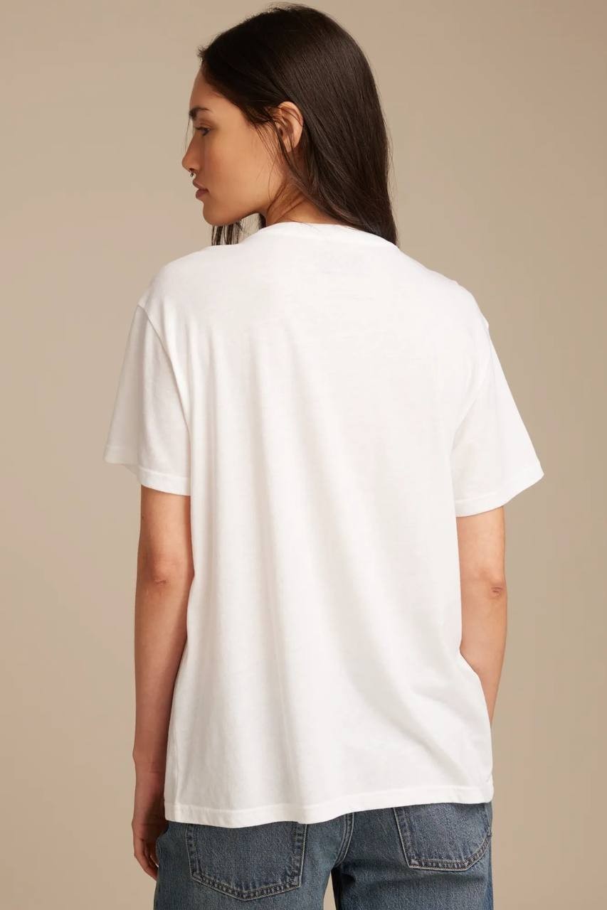 Rolling Stones Flag Boyfriend Tee White Size XL $49.50 – Lucky Brand Rock Style