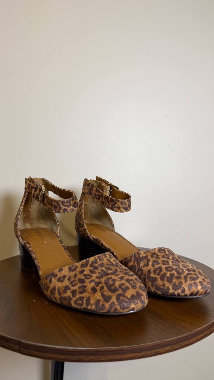 Style&Co Wild Leopard Fabric Dress Pumps 8M NIB MSRP $69.90