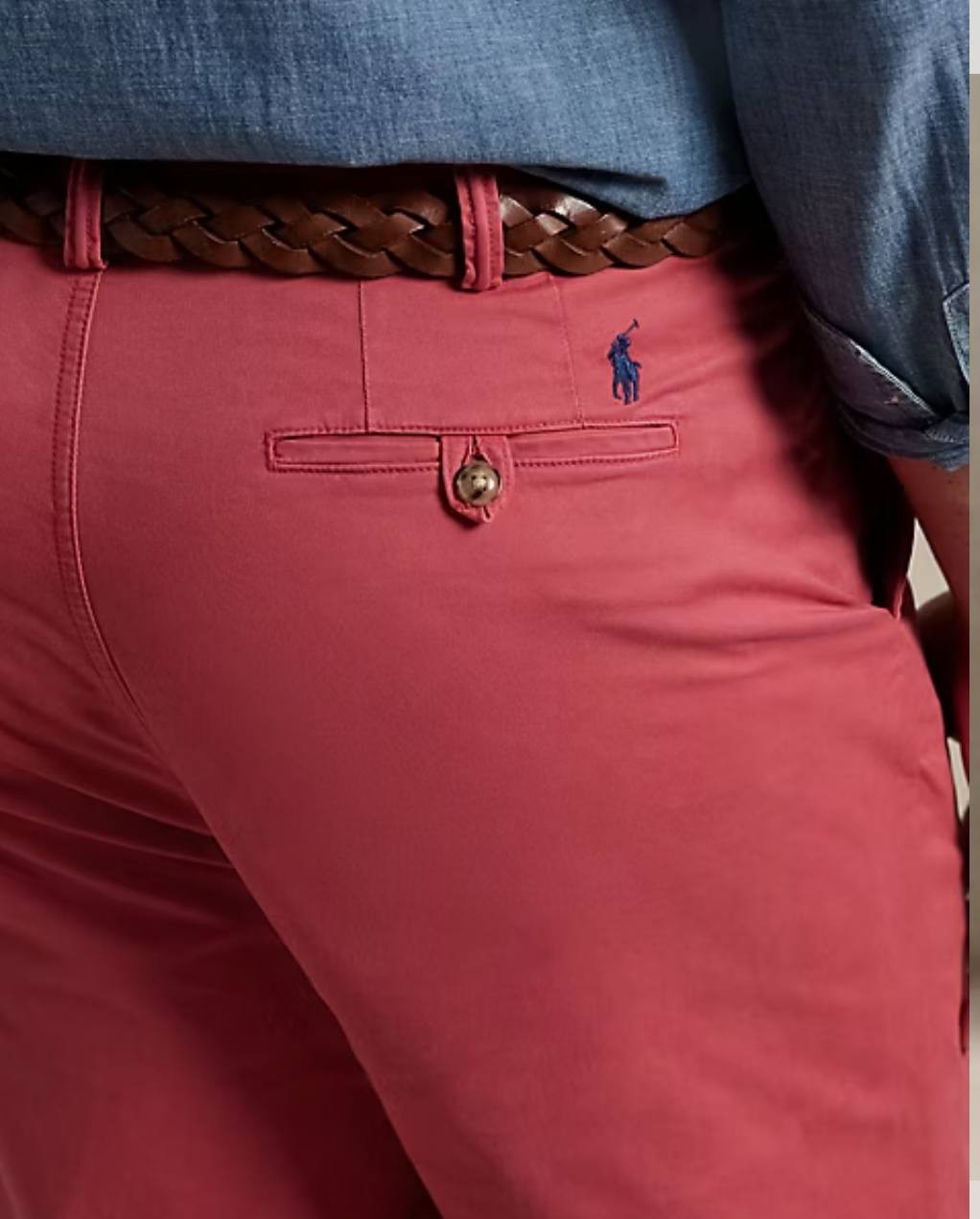 Polo Ralph Lauren Varick Slim Straight Stretch Sateen Pants Red Men’s  NWT