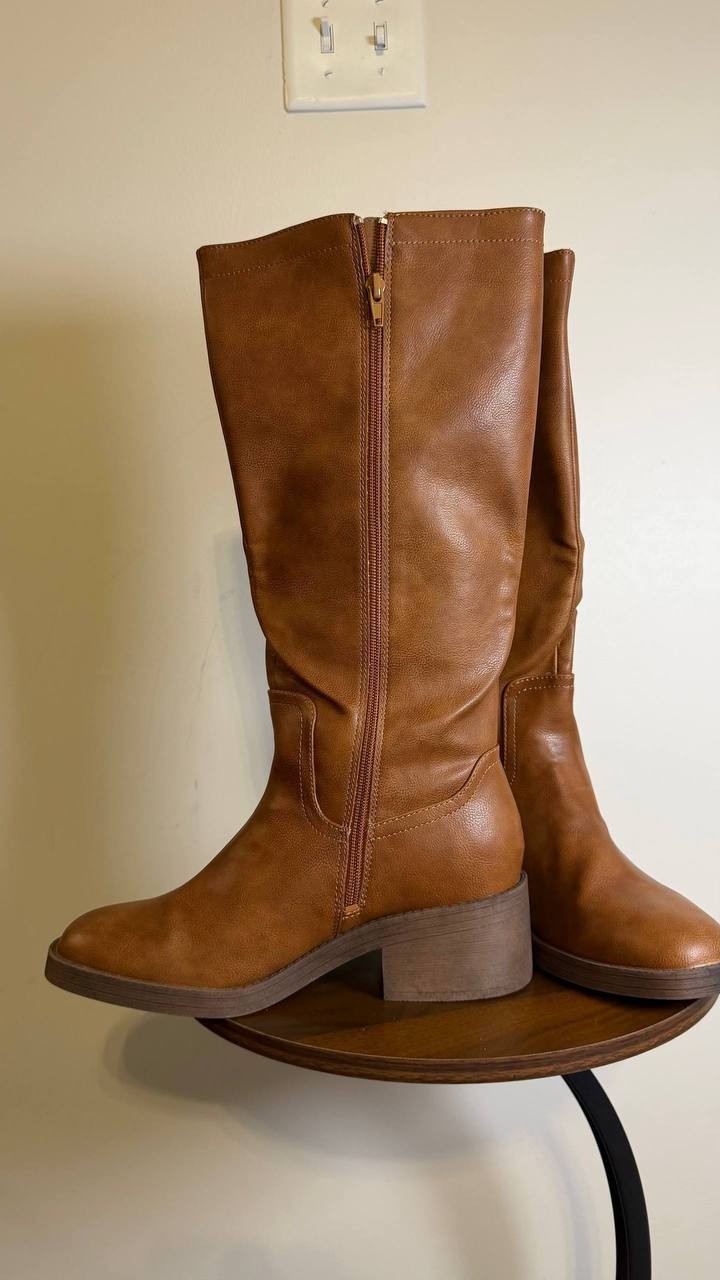 Blowfish Malibu Nomads Boots 10M Dark Honey Western Block Heel NIB msrp$109.99