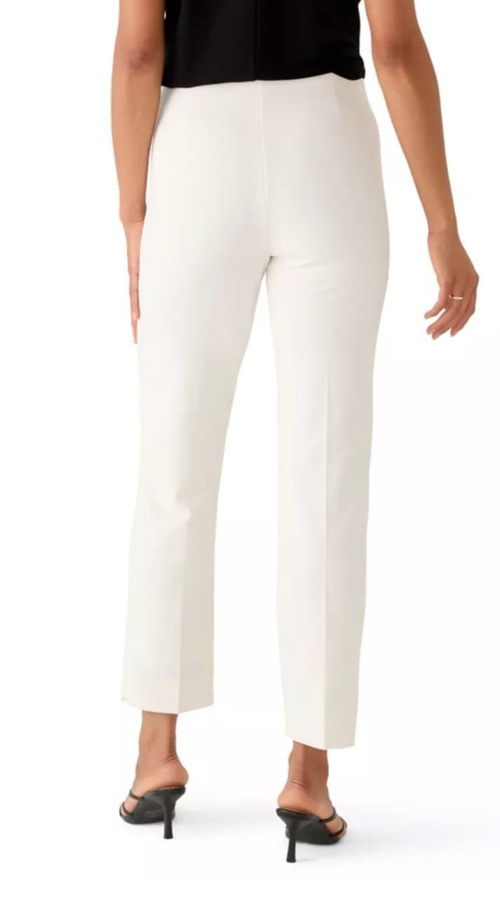 Anne  Klein  Women’s   Straight  Leg  Pants  White  Dove  XL  NWT  $79