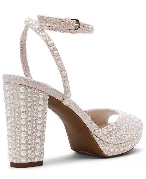 Anne Klein Dress Sandals 6M Bone Man-Made New in Box MSRP $119