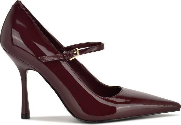 Nine West Jinnie Pointed Toe Pumps Dark Red 7.5M Stiletto NWB $109