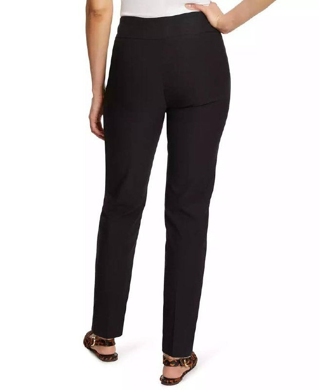 Gloria Vanderbilt Pull‑On Tummy‑Control Slim Trousers 8 NWT Black MSRP $44