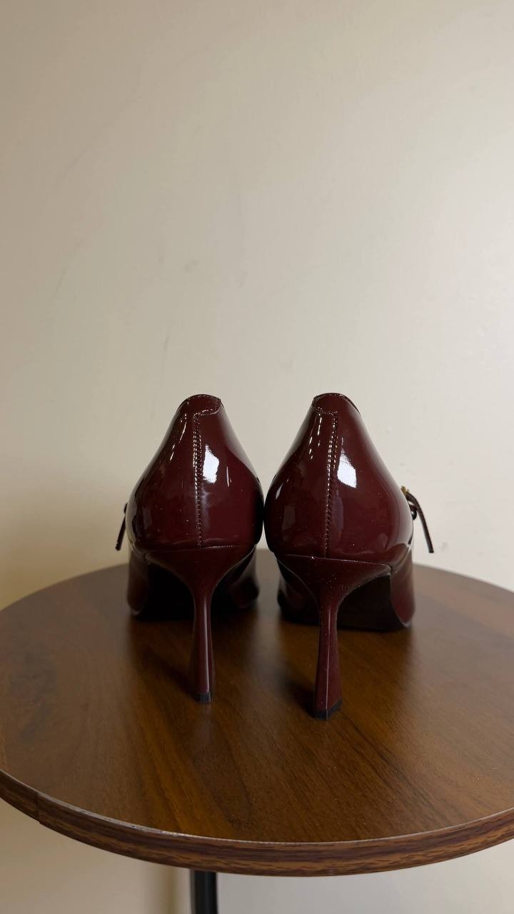 Nine West Jinnie Pointed Toe Pumps Dark Red 7.5M Stiletto NWB $109