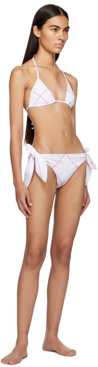Burberry White Check Bikini Set – New With Tags Size S/P Authentic Designer