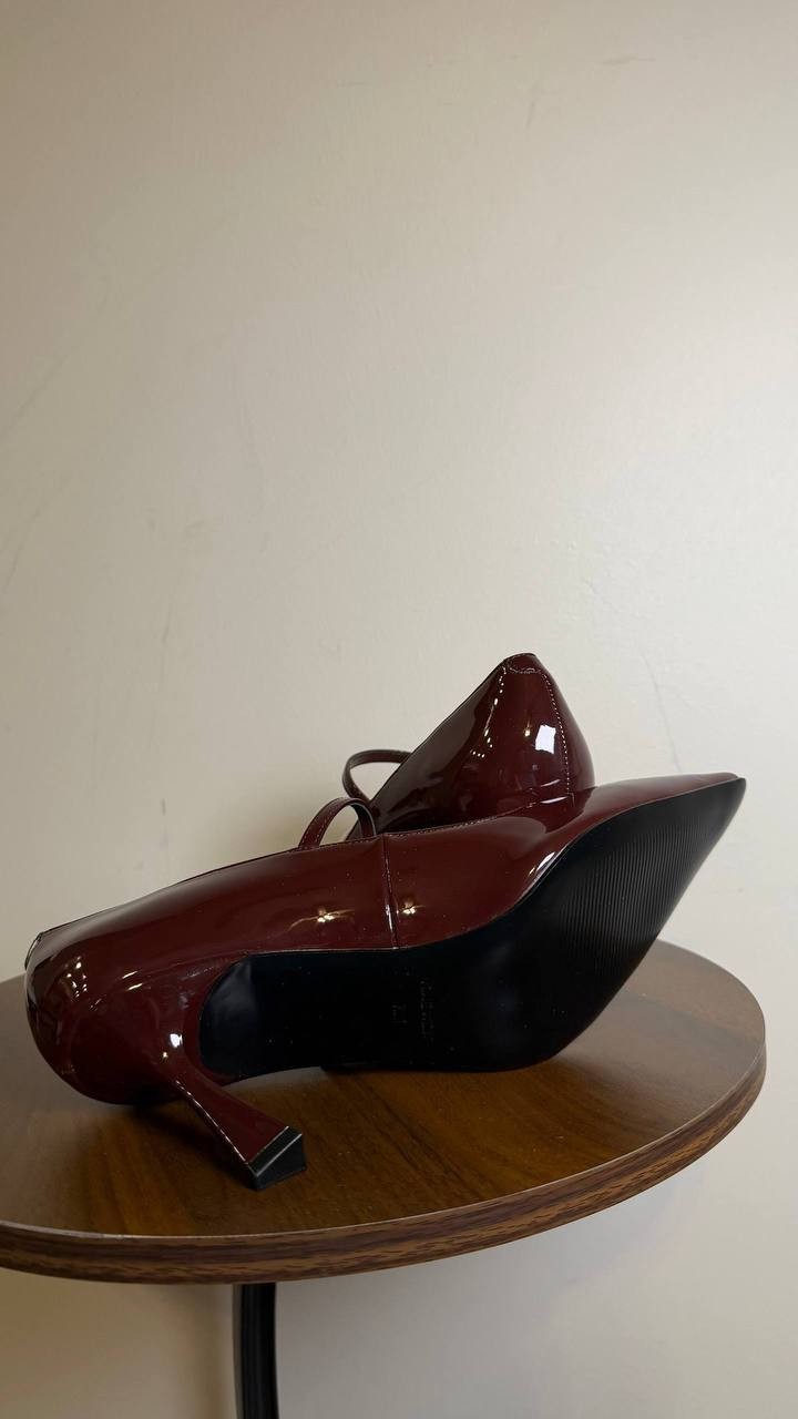 Nine West Jinnie Pointed Toe Pumps Dark Red 7.5M Stiletto NWB $109