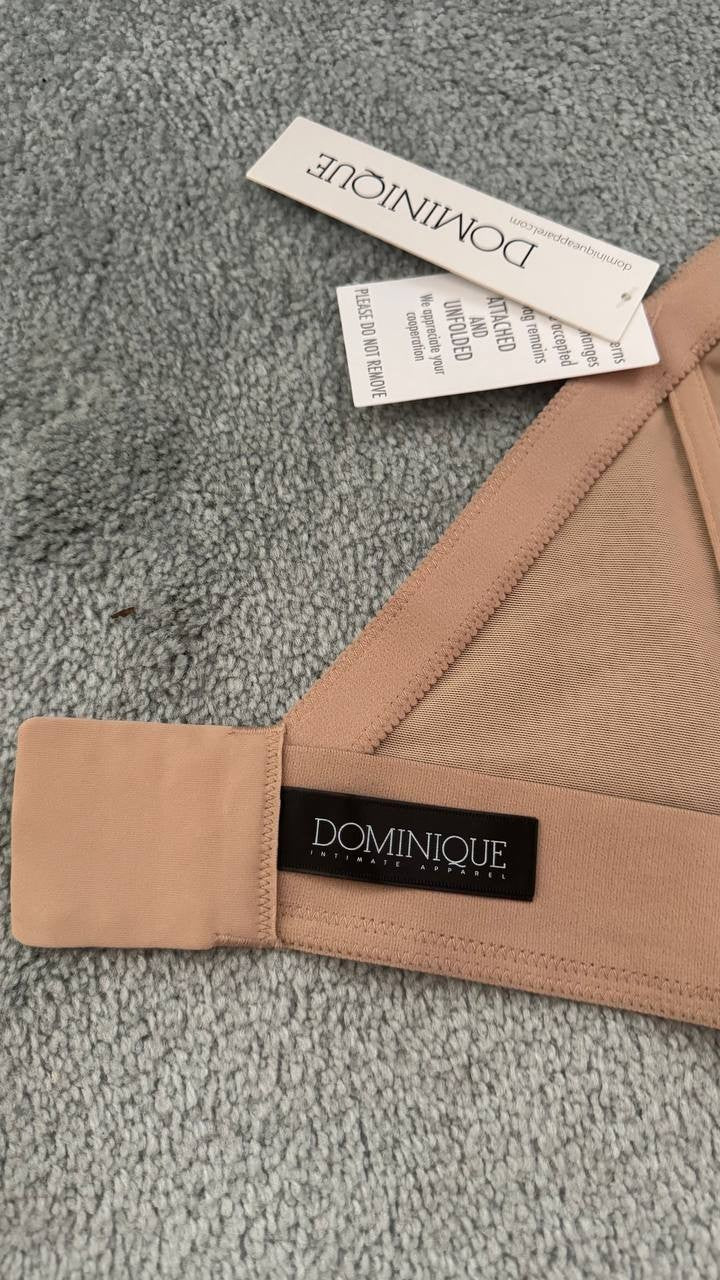 Dominique 6380 Brie Longline Backless Strapless Bra Beige 34C Balconette