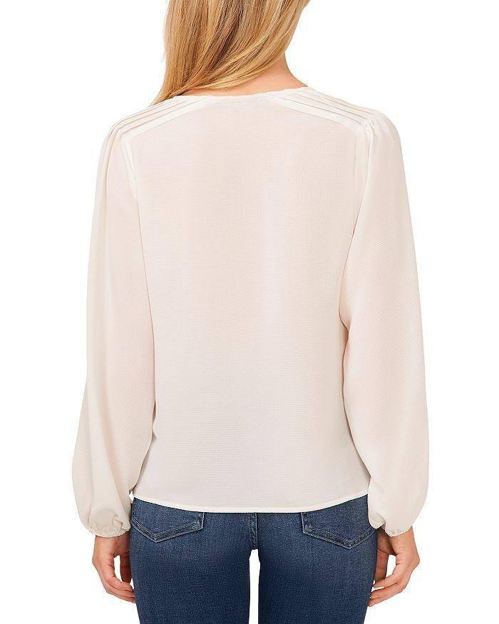 CeCe Pintuck Blouson‑Sleeve Blouse – Size XL – NWT – $79