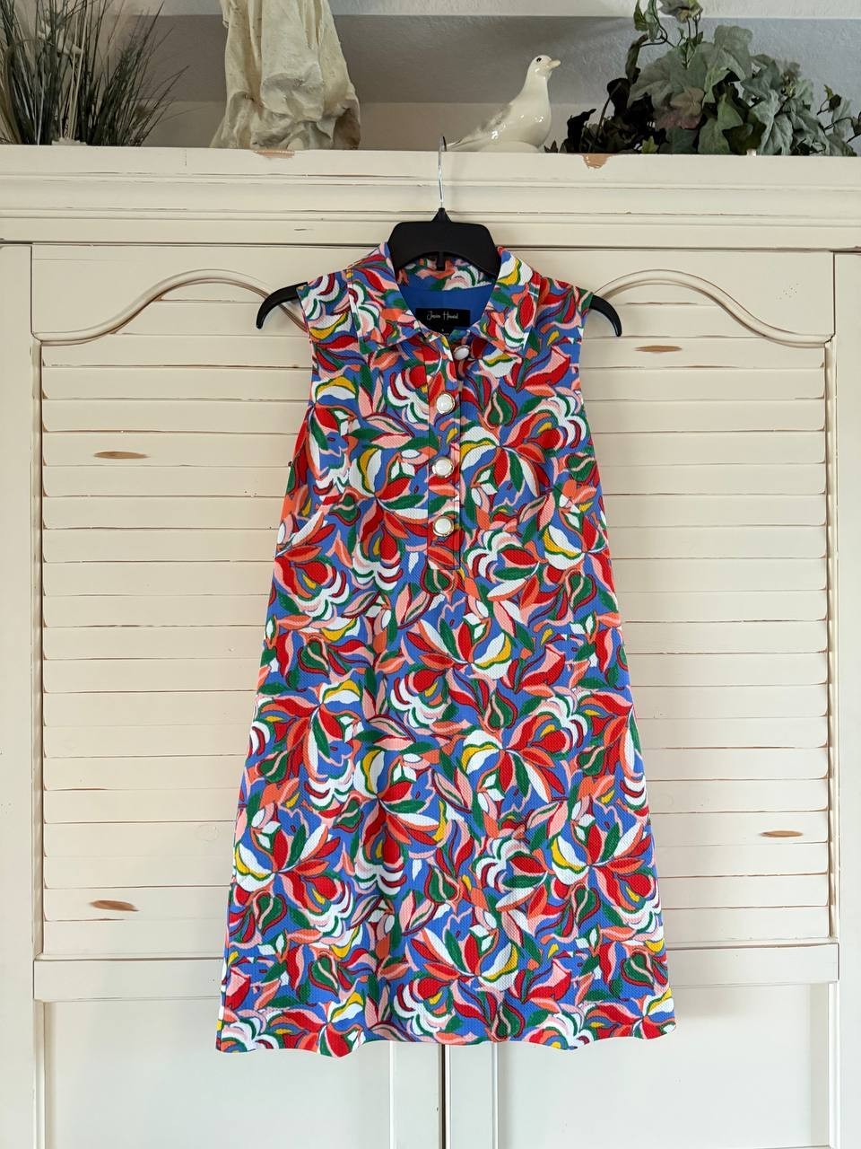 Jessica Howard Printed Textured Shift Dress – Size 8 – NWT – Sleeveless