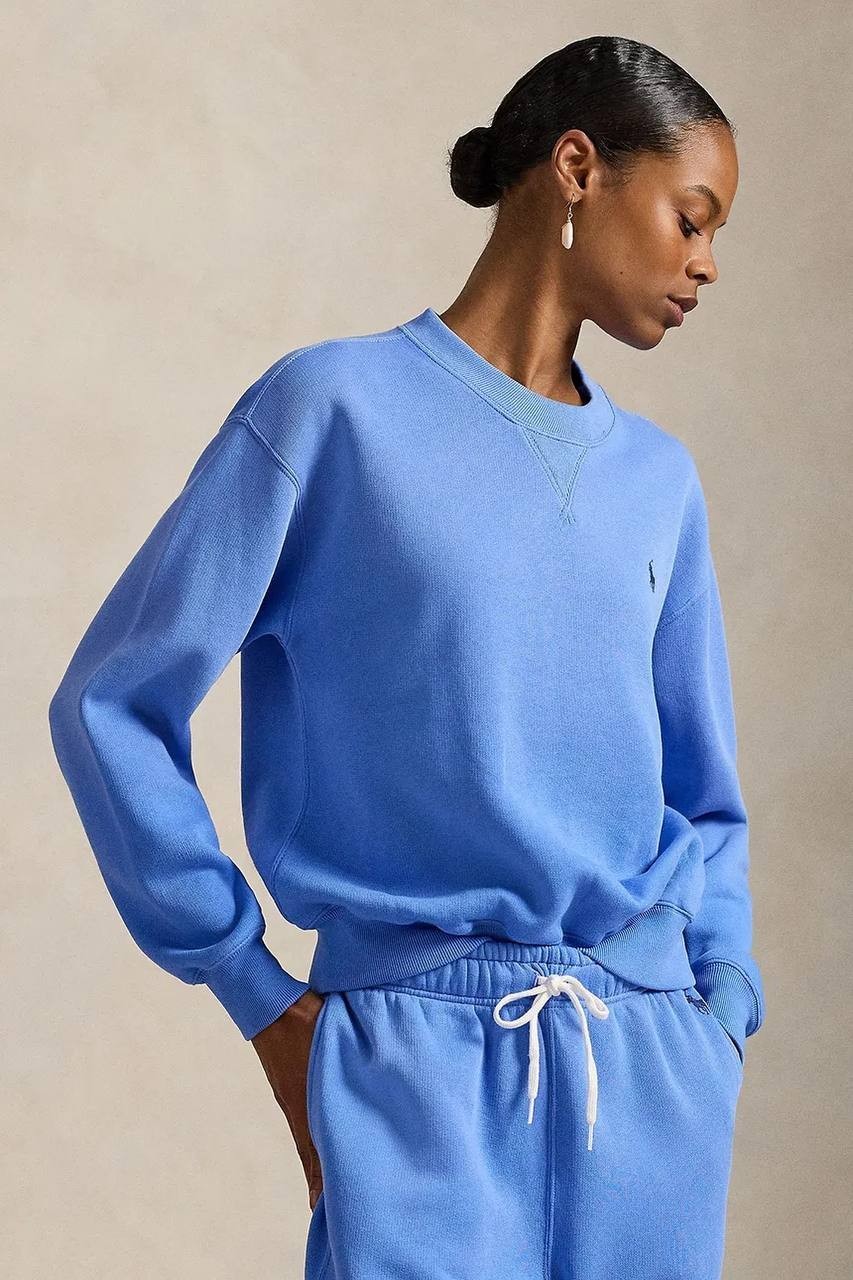 Polo Ralph Lauren Women’s Cotton Sweatshirt Classics Blue L NWT $148