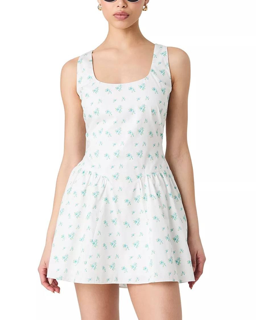 French Connection Anna Fleur Mini Dress -WHITE– Size M – NWT – MSRP $128