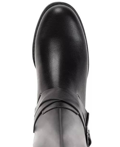 Style&Co Riding Boots 5.5M Black Man-Made Tall New in Box MSRP $79.90