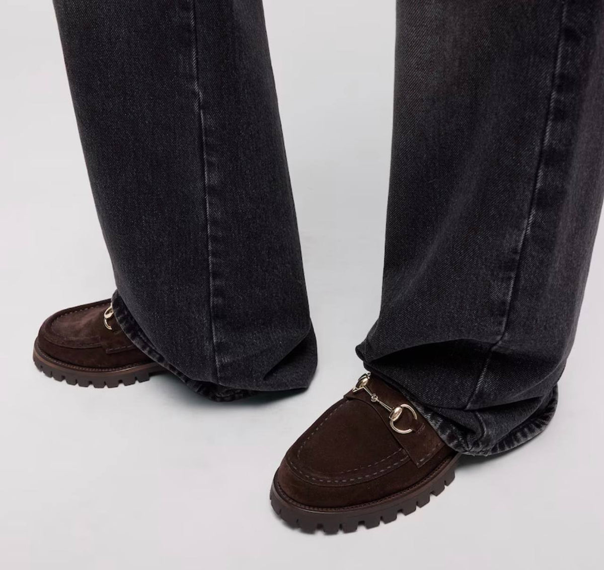 Gucci Women’s Horsebit Loafer Dark Brown Suede 8.5 New in Box $1270