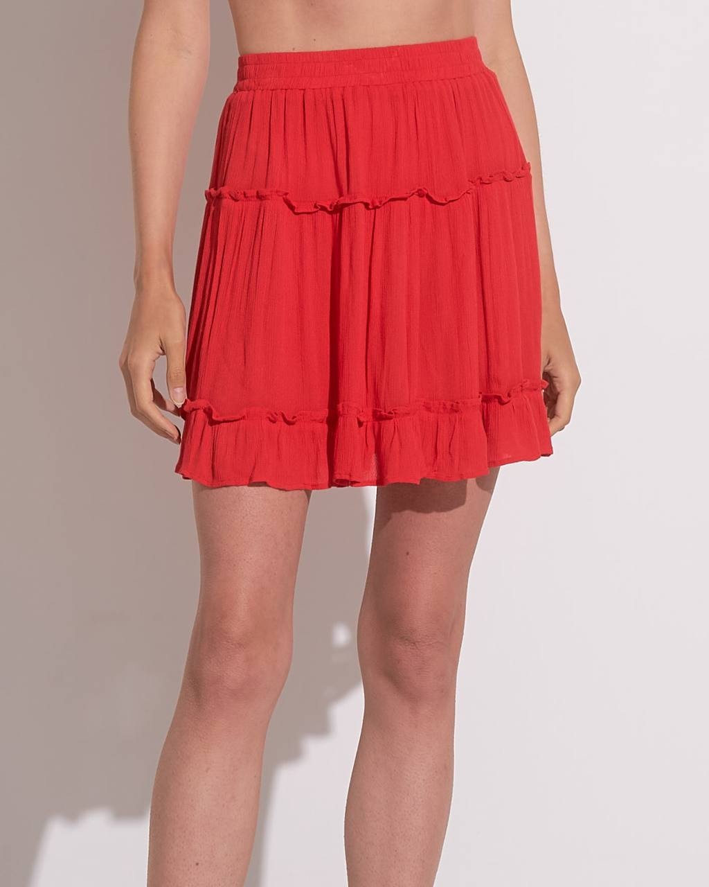 Elan Elastic Skirt Red XL New with Tags, Knit, Lightweight, Women's Stretch