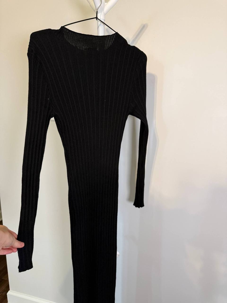 FCT With Love Black Knitted Midi Dress – Size L – NWT – $56