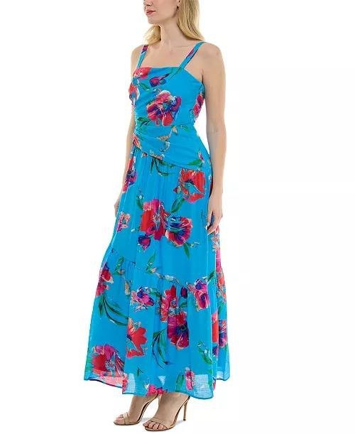 Taylor Asymmetrical Drop‑Waist Maxi Dress Red Salsa 16 NWT $128