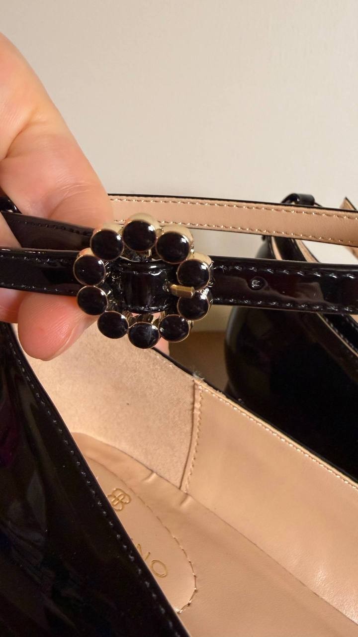 Bandolino Black Man‑Made Ankle Strap Pumps 8.5M NIB MSRP $89