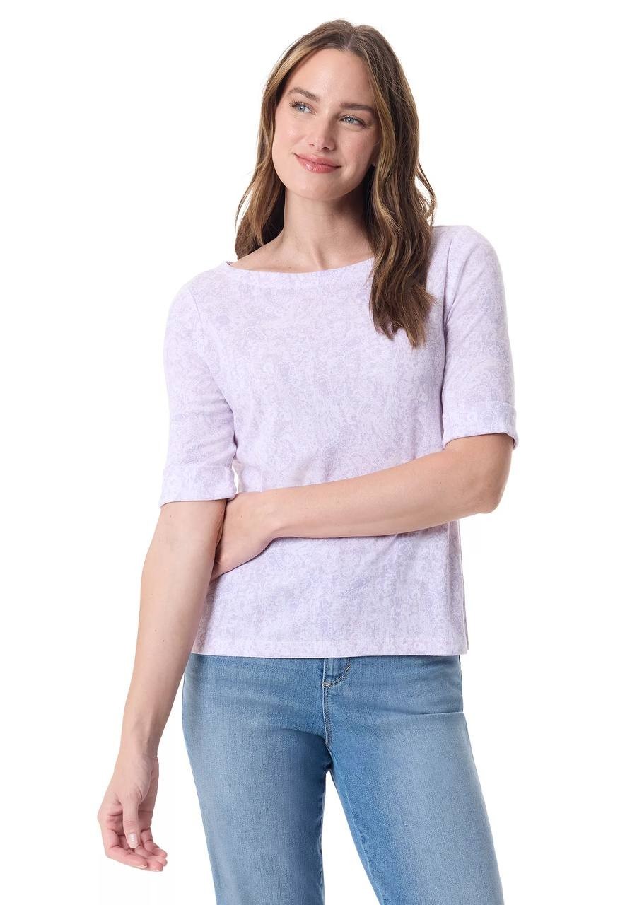 Gloria Vanderbilt Alanis Top XL Purple NWT