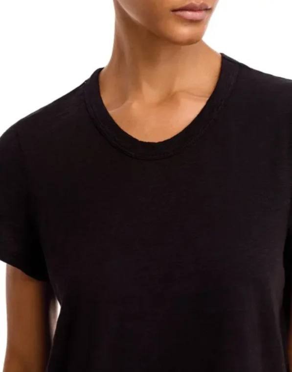 Wilt Boxy Mixed Media Hem Tee – Black – XS – NWT – $117