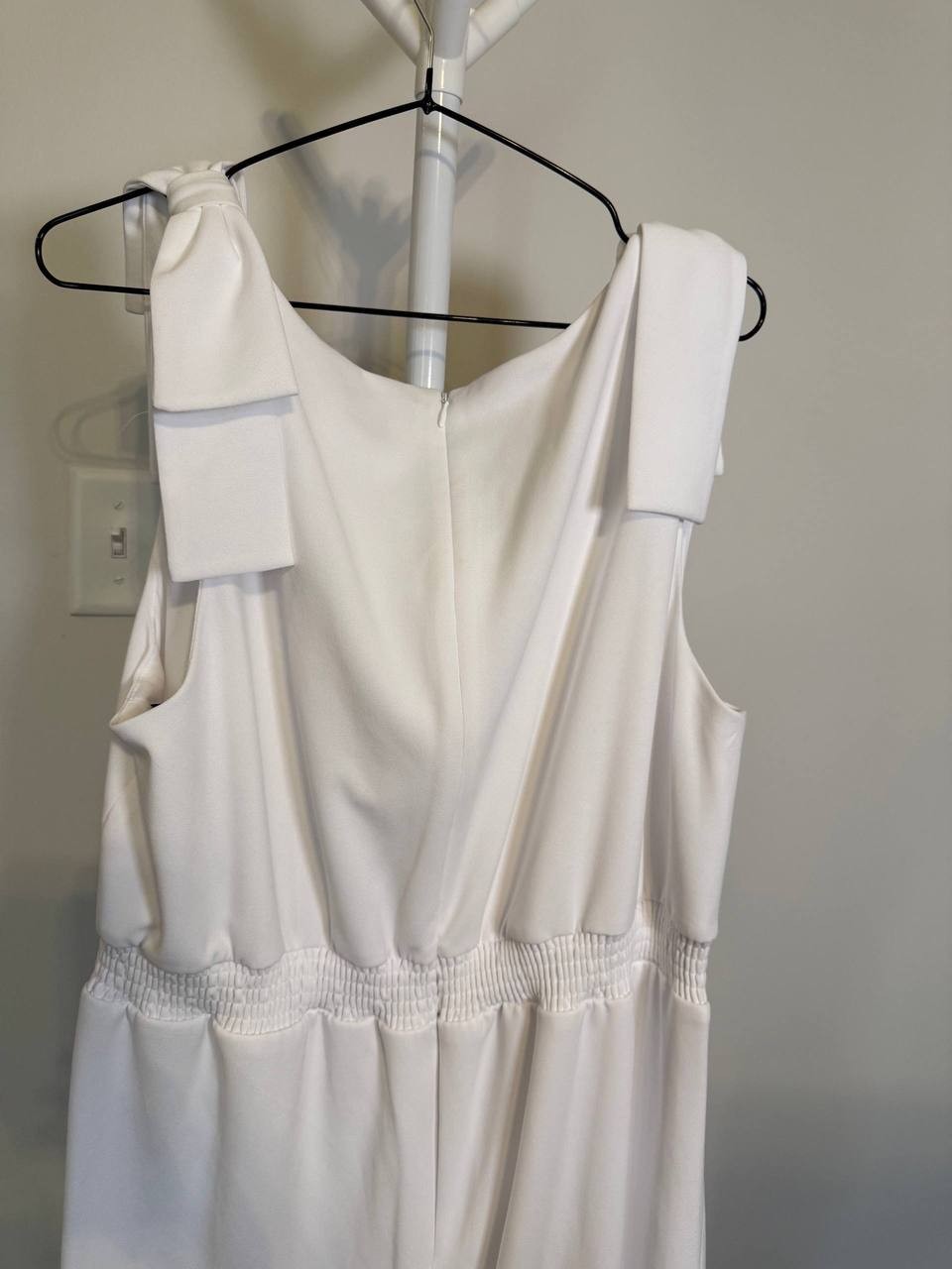 Kasper V‑Neck Bow‑Strap Jumpsuit – Size XL – NWT – $119