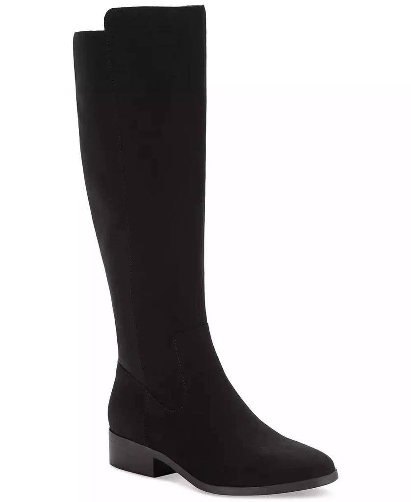 Style & Co Charmanee Tall Boots Black 9.5M Microfiber Man‑Made $79.90 NWOB