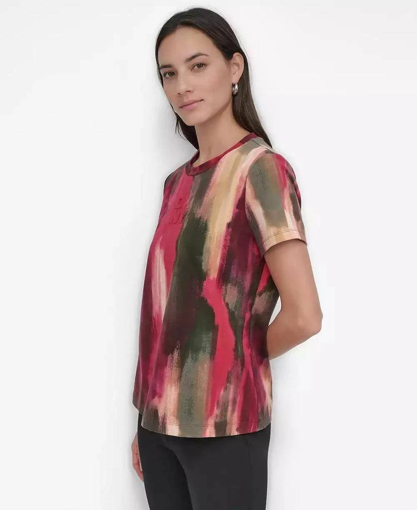 DKNY Women’s Abstract‑Print T‑Shirt – Size M – NWT – $89